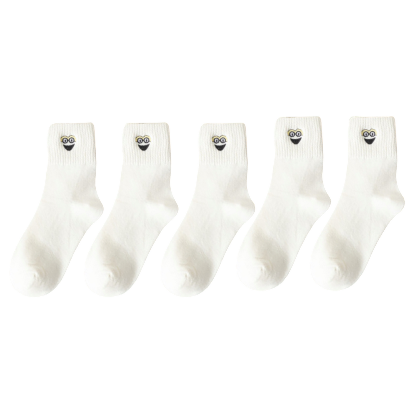 Classic Mid 5-pack Black/White