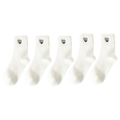 Classic Mid 5-pack Black/White