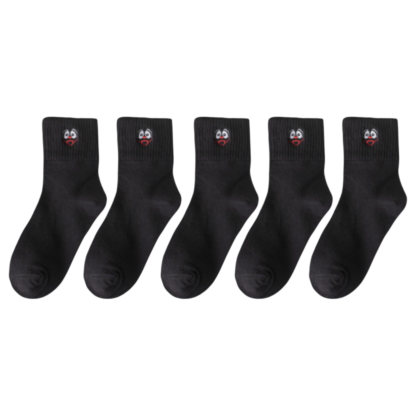 Classic Mid 5-pack Black/White